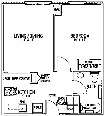 All Saints floor plan